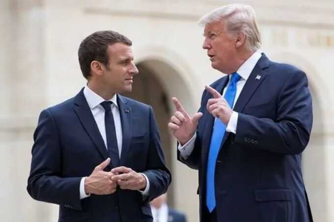 Трамп прокомментировал видео с пощечиной Макрона